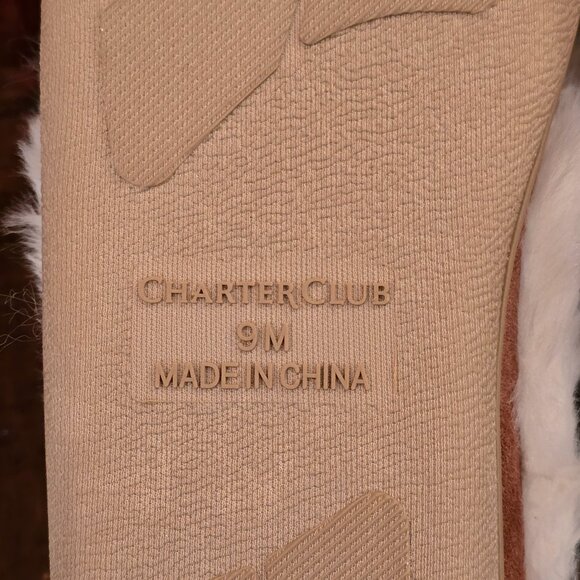 NWT - CHARTER CLUB Women's Cozy Slippers 9M - Picture 7 of 7
